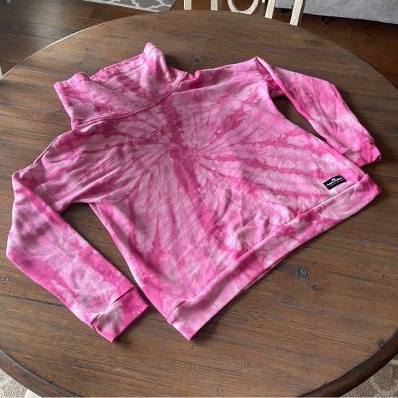 Simply Southern L pink tie dye sweatshirt - Picture 3 of 16